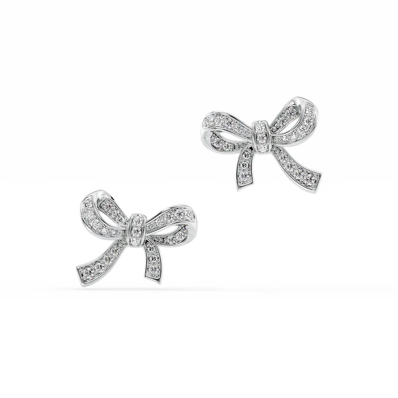 Ribbon Bow Studs