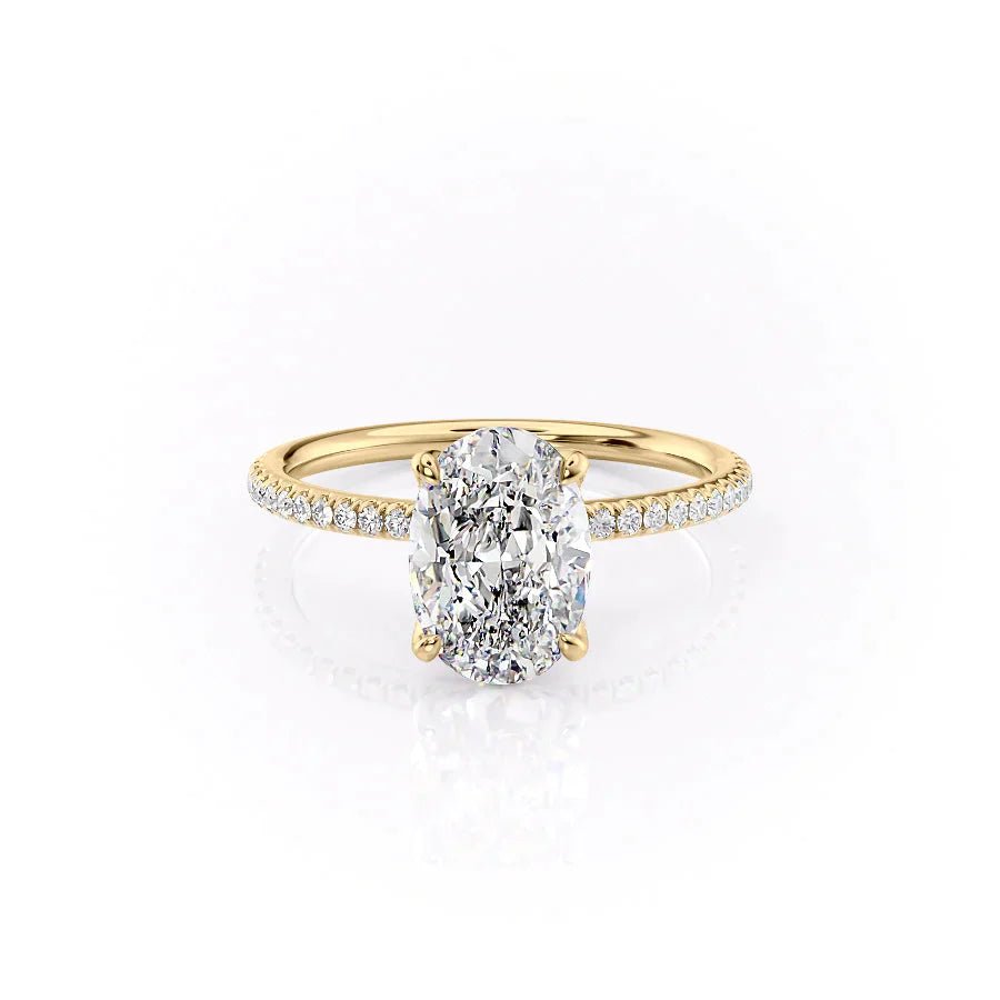 The Pave Petal Kamellie Set With A 3.0 Carat