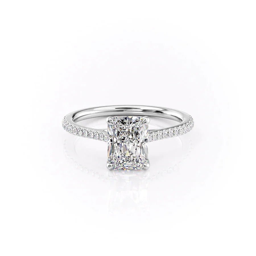 The Pave Lexie Set With A 1.0 Carat