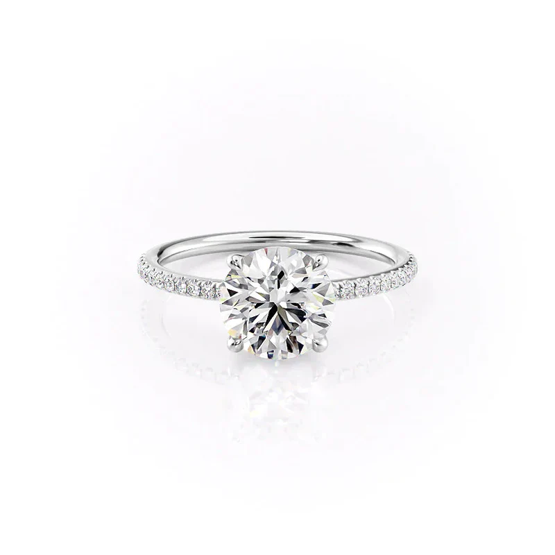 The Pave Ashley Set With A 1.0 Carat