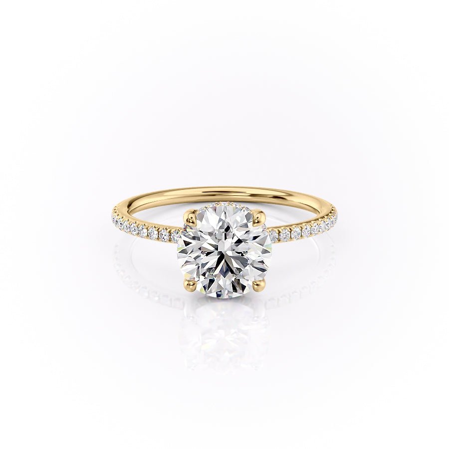 The Pave Sarah Set With A 1.0 Carat