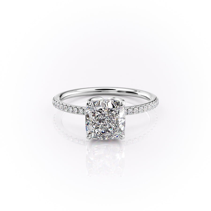 The Pave Lisa Set With A 1.0 Carat