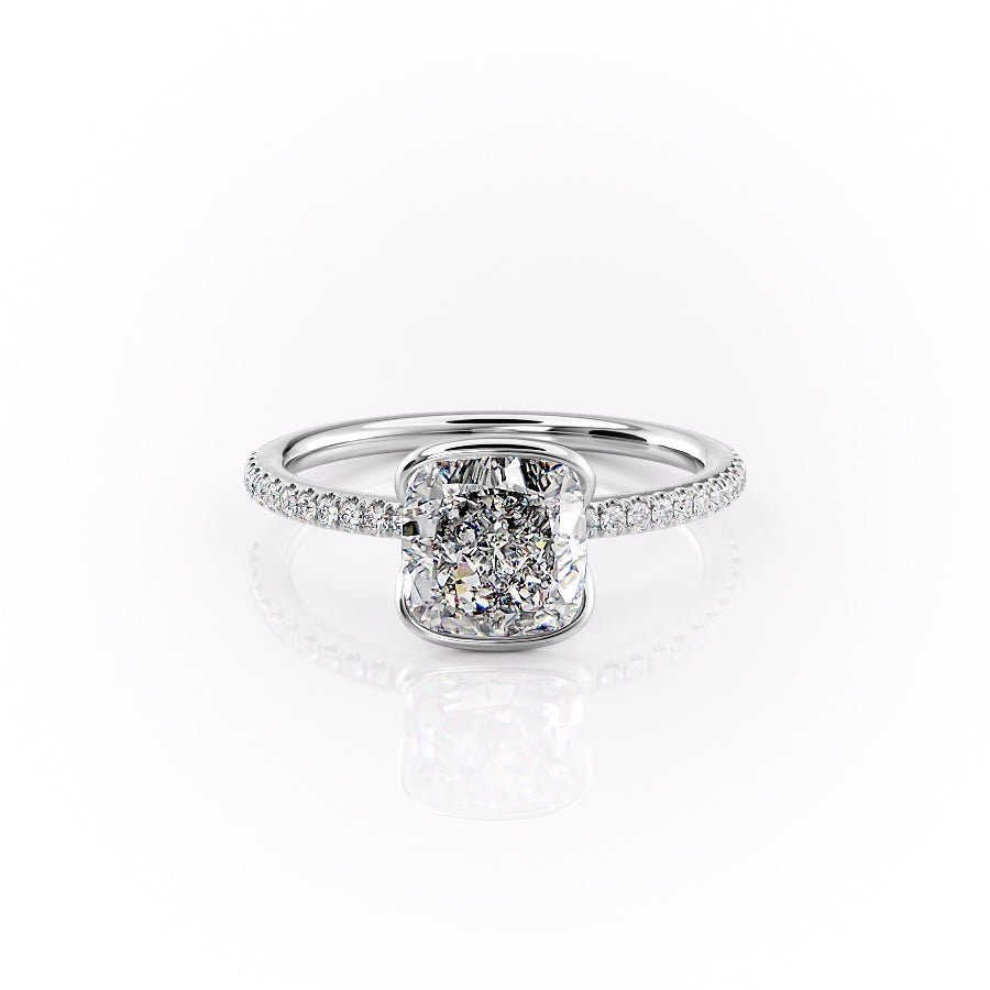 The Pave Eliza Set With A 3.0 Carat