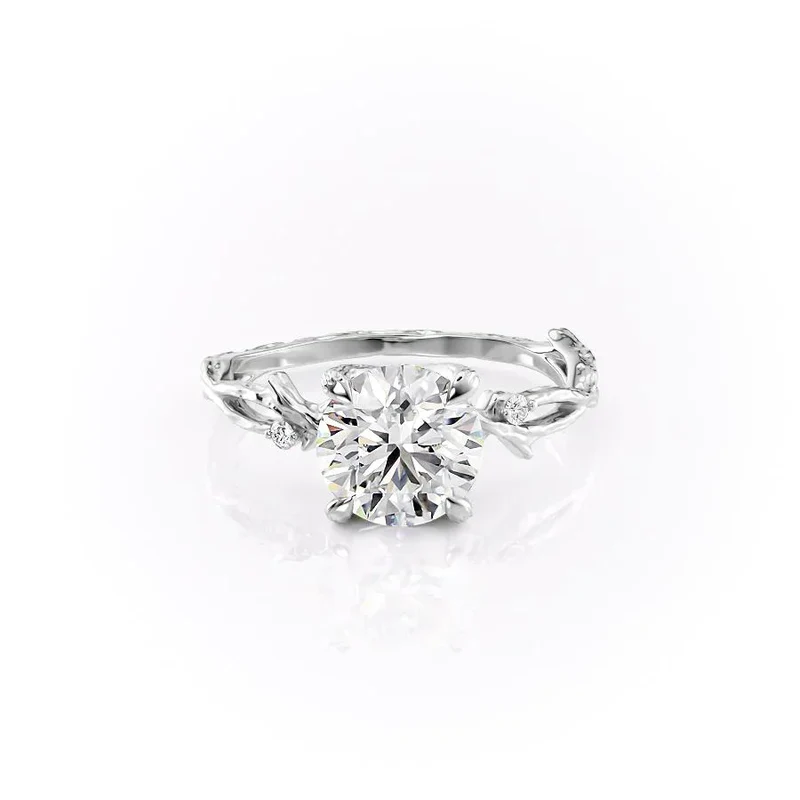 The Textured Twig Set Moissanite With A 1.0 Carat