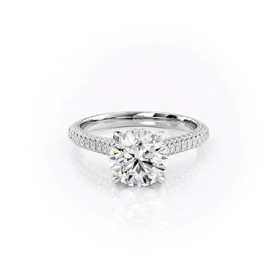 The Rachel Set Moissanite With A 1.0 Carat