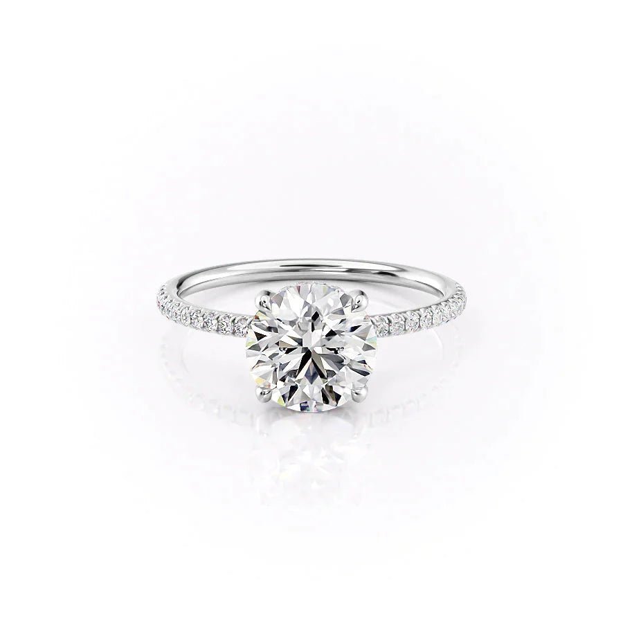 The Pave Crown Kamellie Set Moissanite With A 1.0 Carat