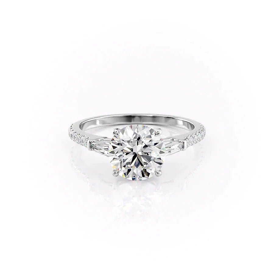 The Pave Liv Set Moissanite With A 1.0 Carat