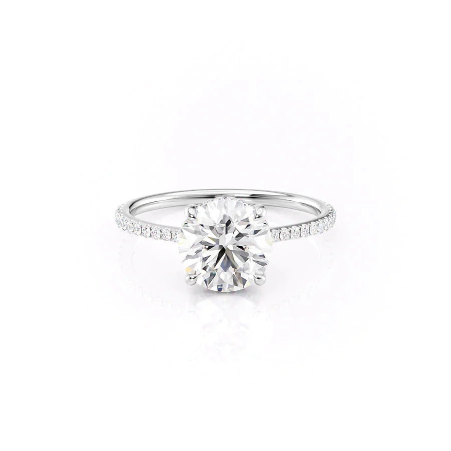The Pave Maia Set Moissanite With A 1.0 Carat