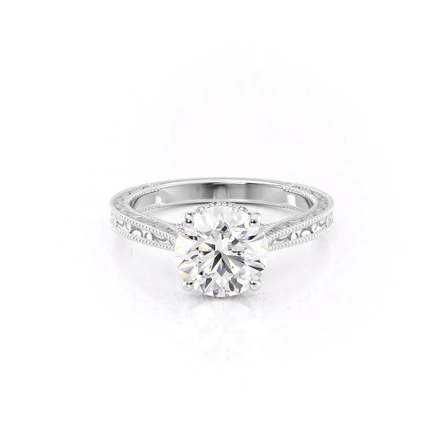 The Elizabeth Set Moissanite With A 1.0 Carat