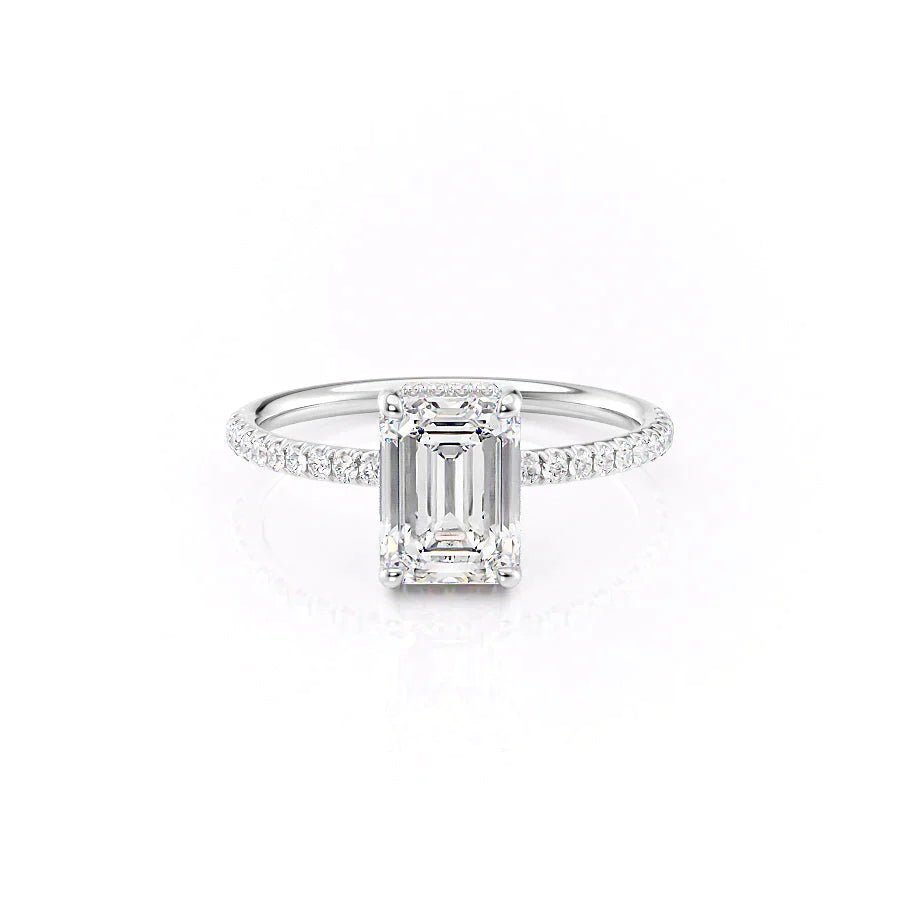 The Low Profile Kamellie Set Moissanite With A 2.0 Carat