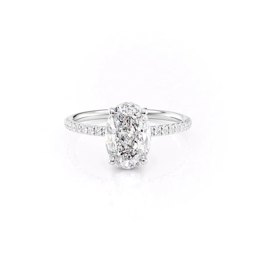 The Low Profile Kamellie Set Moissanite With A 2.5 Carat