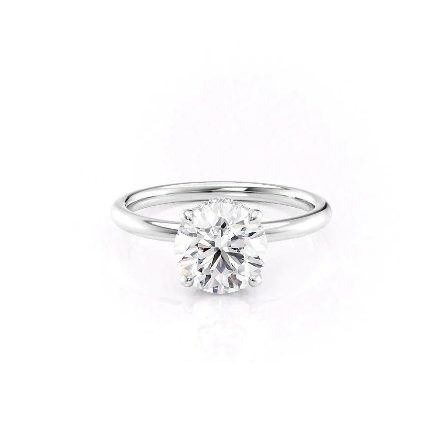 The Alex Set Solitaire Moissanite With A 1.0 Carat