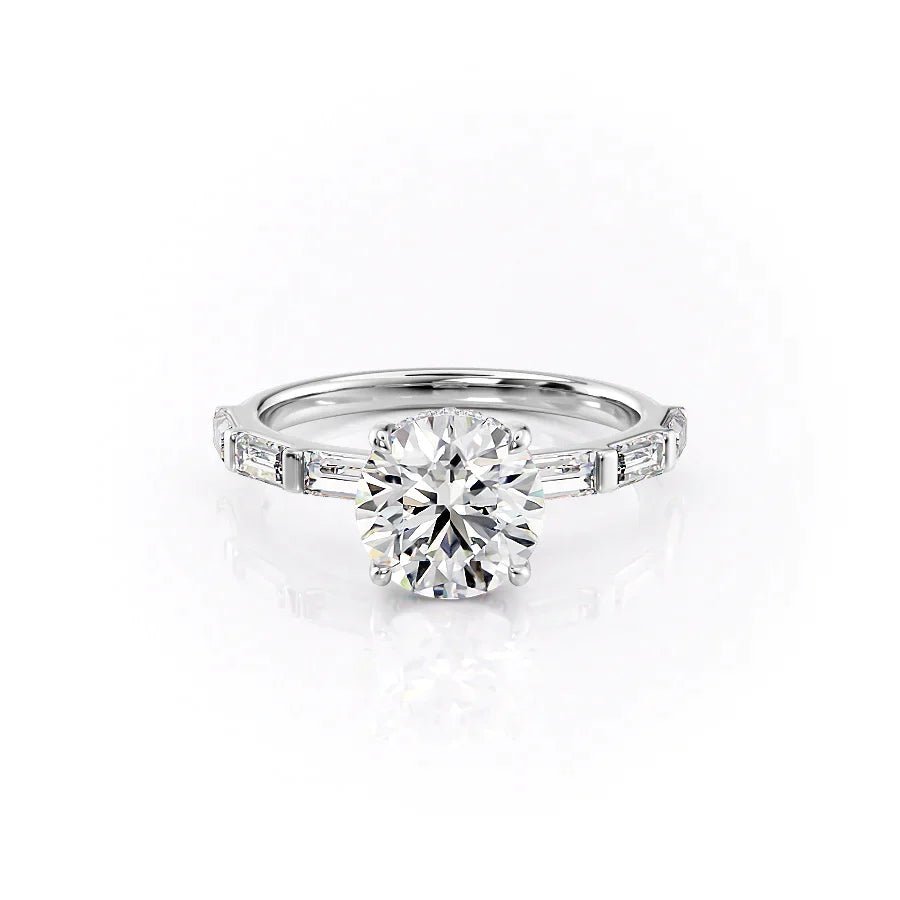 The Hailey Set Moissanite With A 1.0 Carat