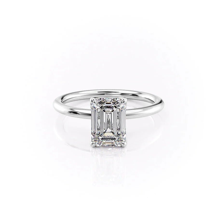 The Pave Alison Set Moissanite With A 2.0 Carat