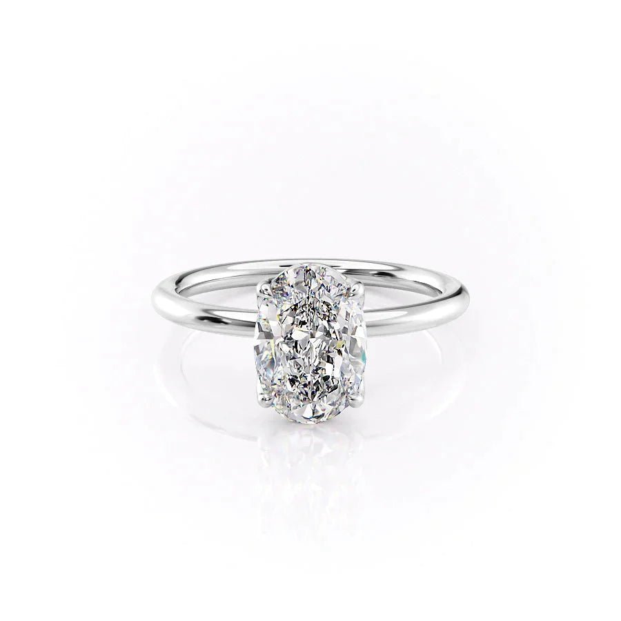 The Pave Alison Set Moissanite With A 2.5 Carat
