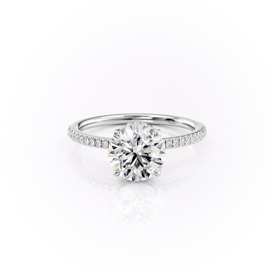 The Pave Margot Set Moissanite With A 1.0 Carat