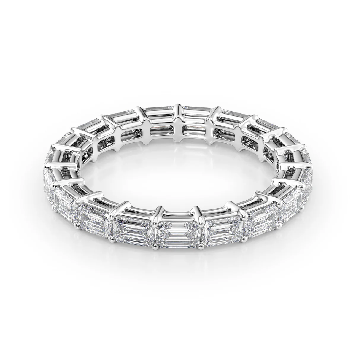 2.5ct East West Emerald Eternity