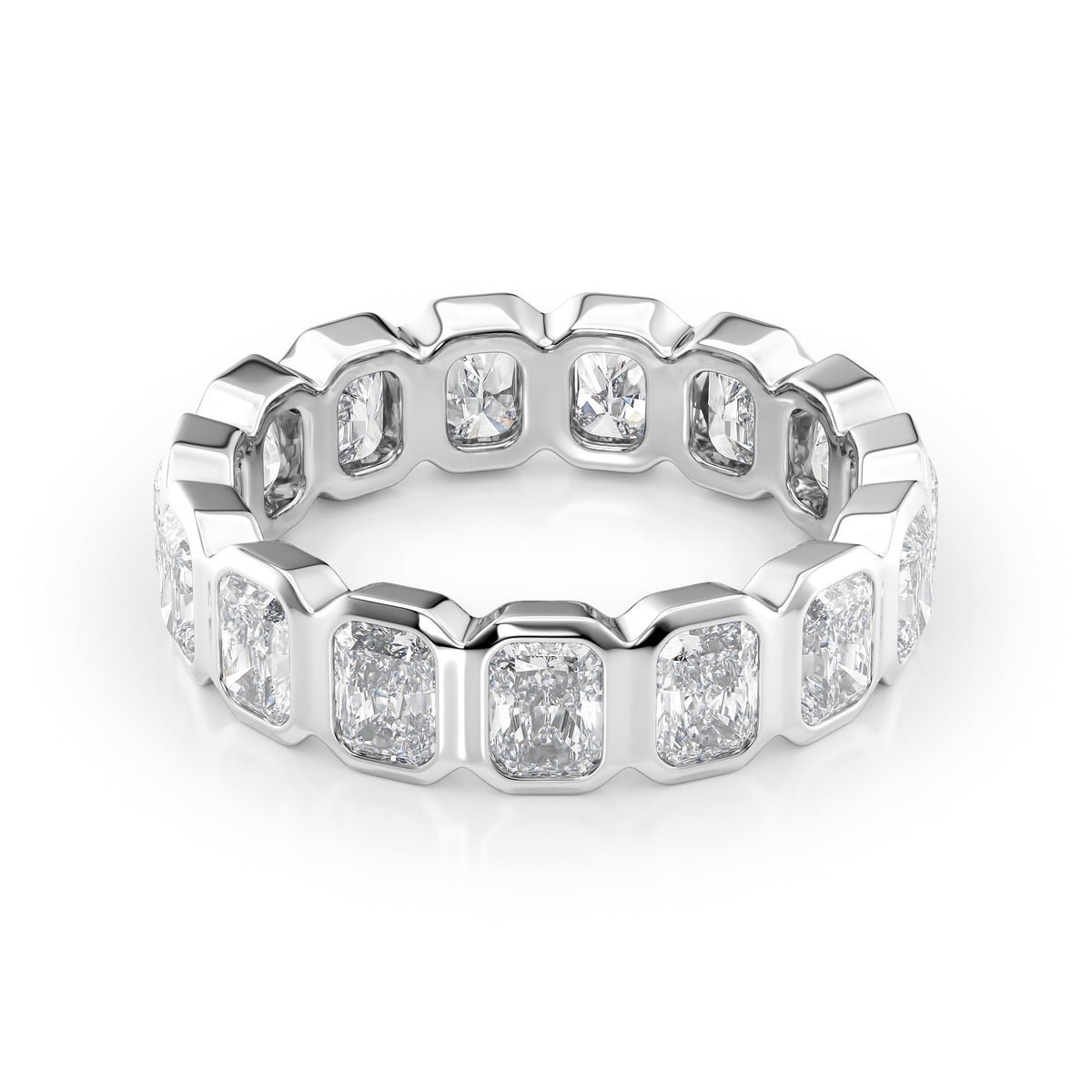3ct Radiant Bezel Eternity