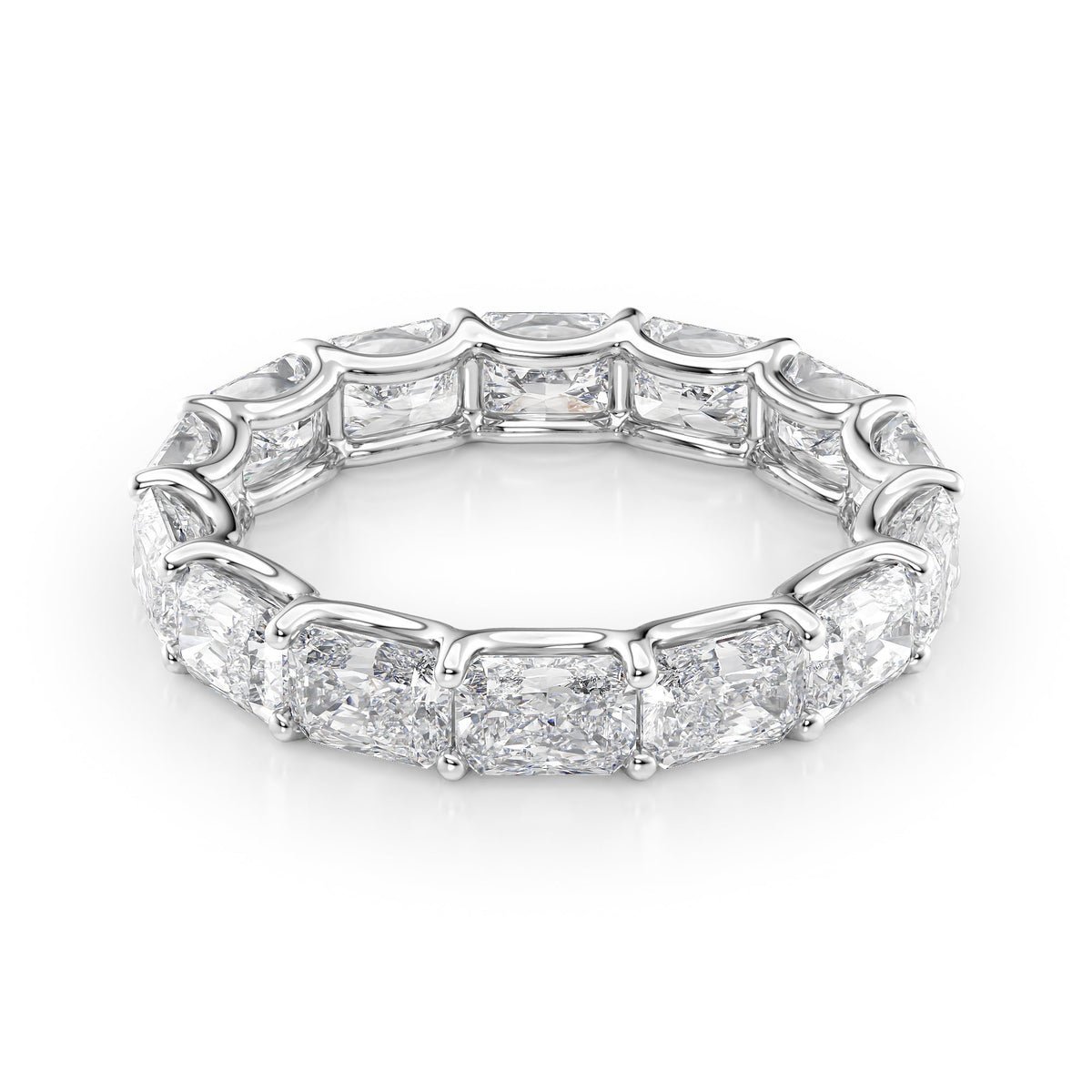 4ct East West Radiant U Prong Eternity